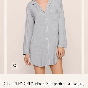 Eberjey Light Gray TENCEL Modal Sleepshirt